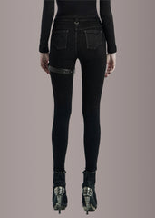 back goth pants