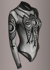 black goth bodysuit