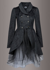 black victorian goth coat