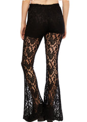 black lace bell bottoms