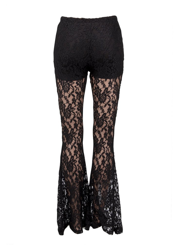 Lace Flared Bell Bottom Pants, Rock Pants, Pretty Attitude