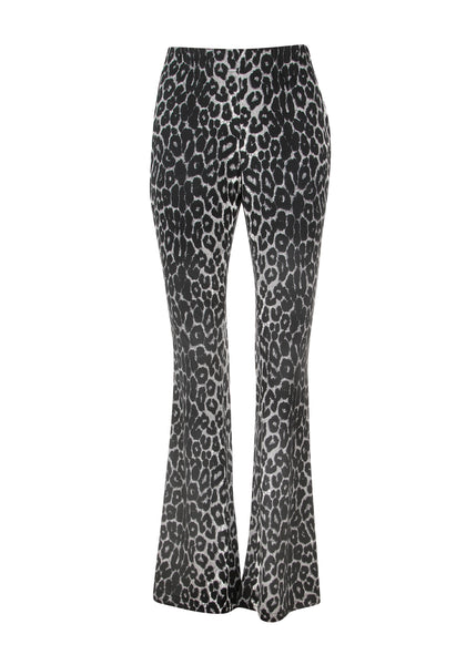 black leopard print bell bottoms