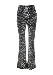 black leopard print bell bottoms