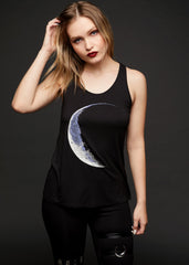 black moon gothic top
