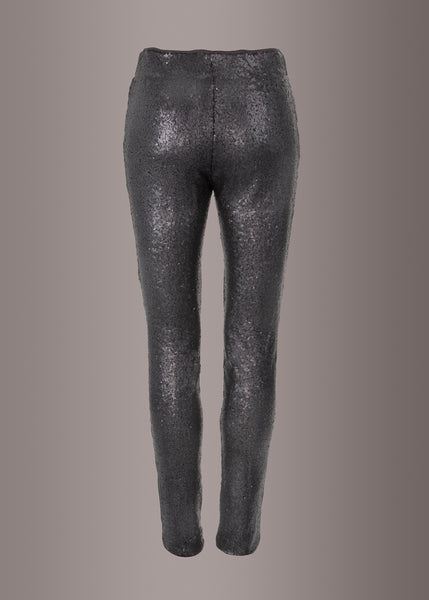 black sequin pants