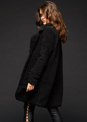 black sherpa jacket
