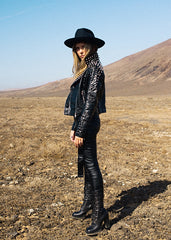 black studded punk jacket