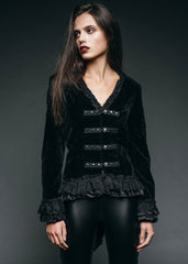 black velvet gothic jacket