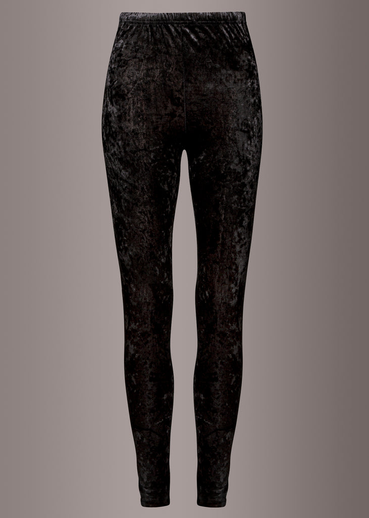 Black Velvet Leggings, Soft Velvet Leggings