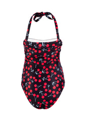 cherry print swimsuit