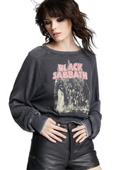 cropped Black Sabbath sweatshirt