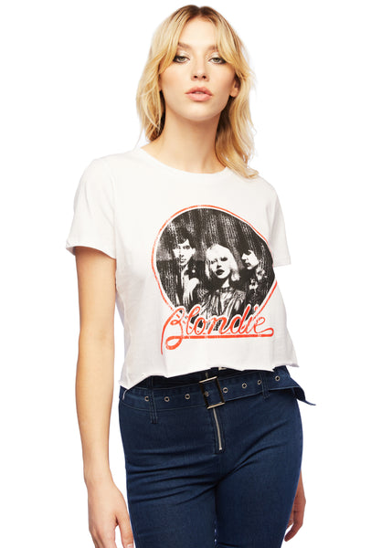 cropped blondie band tee