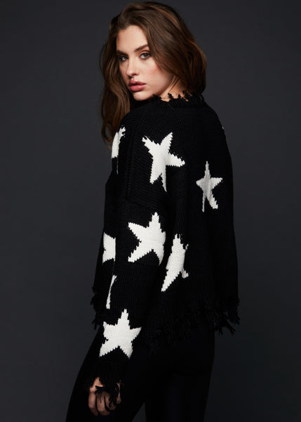 cropped star sweater