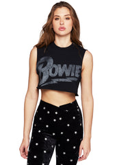 David bowie cropped tee