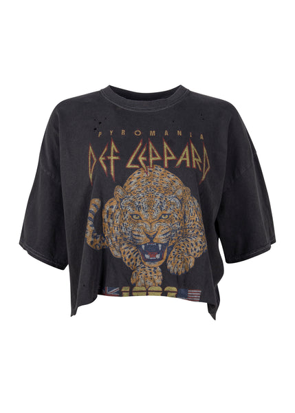 Def Leppard cropped band shirt