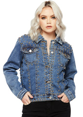 denim jacket with studs