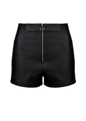 faux leather shorts