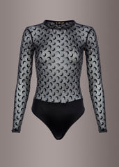 glitter moon bodysuit