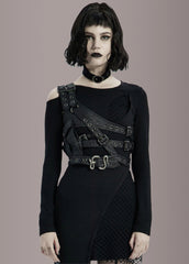 goth buckle top