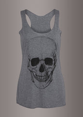gray skull top