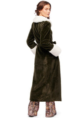 green velvet coat