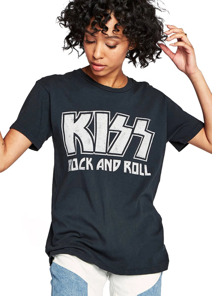 kiss rock and roll band t shirt