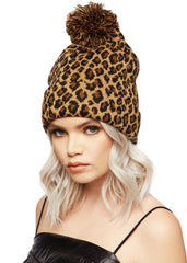 leopard beanie