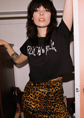 leopard print skirt