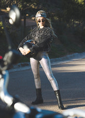 metallic pants