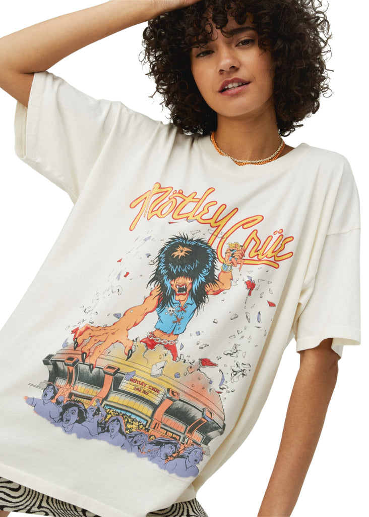 Motley Crue Oversized Band Tee | Motley Crue Vintage Band Shirt