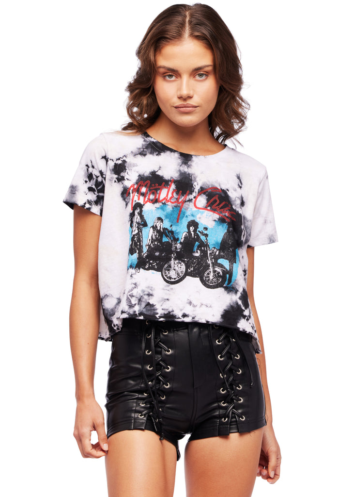 Motley Crue Cropped Tie Dye Band Shirt | Mötley Crüe Band Shirt ...