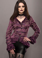 purple goth jacket