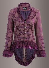 purple lace gothic jacket