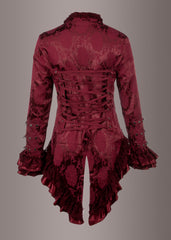 red gothic tailcoat