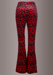 red leopard bell bottoms