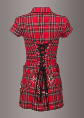 Plaid punk dress