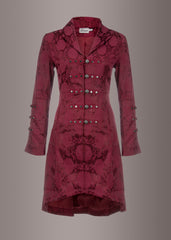 red steampunk coat