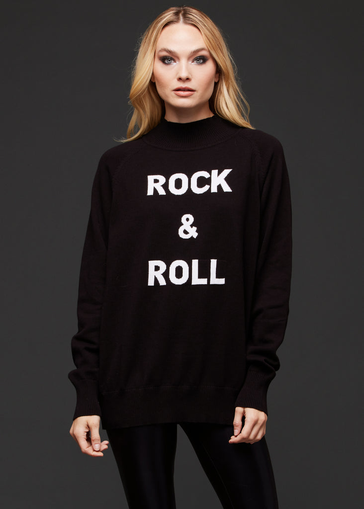 rock n roll knit sweater