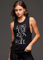 rock n roll skull top