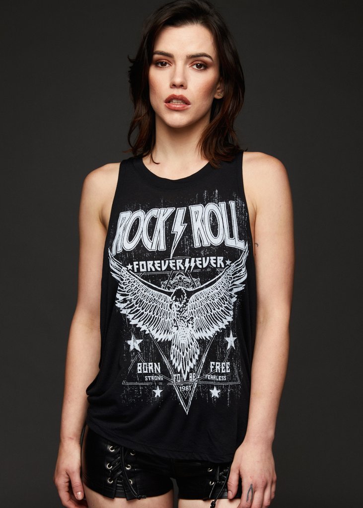 Rock n Roll forever tank top