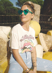 rolling stones tie dye tee