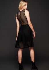 sheer black dress