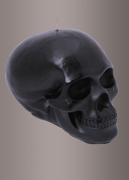 Black Skull Candle