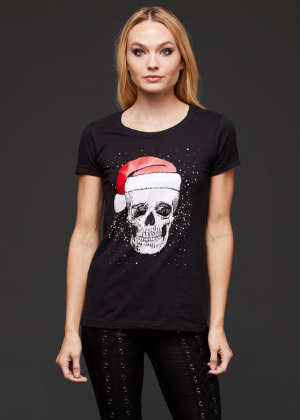 skull christmas t shirt