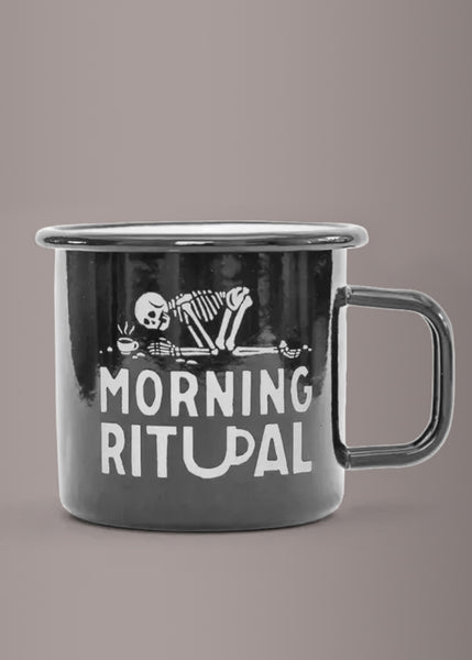 skull coffee mug