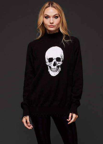 skull knit sweater pullover