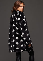 star faux fur jacket