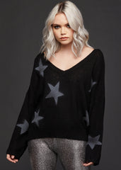 star knit sweater