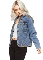 studded jean jacket