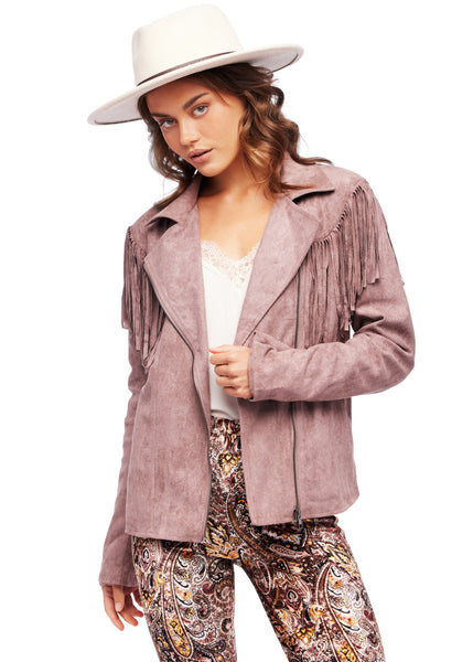 suede fringe jacket